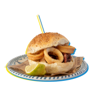 Panino con totani fritti